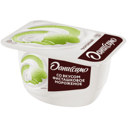 Творожок Даниссимо Фисташковое мороженое 130гр