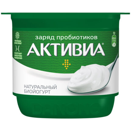 Йогурт Активиа Натуральный 130гр