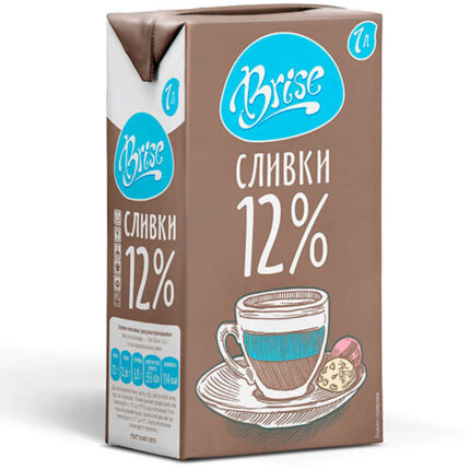 Сливки Brise питьевые ультрапастеризованные 12% 1л