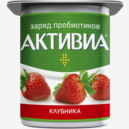 Йогурт Активиа Клубника 120гр