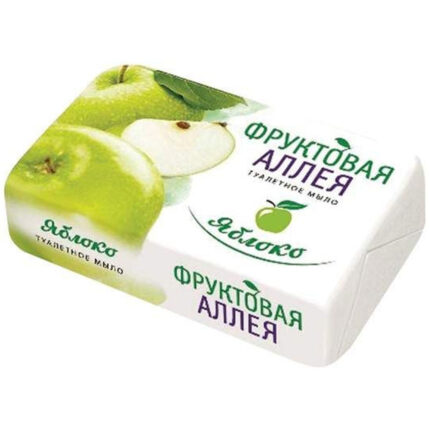 Мыло туалетное Фруктовая аллея яблоко 90г