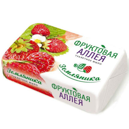 Мыло туалетное Фруктовая аллея земляника 90г