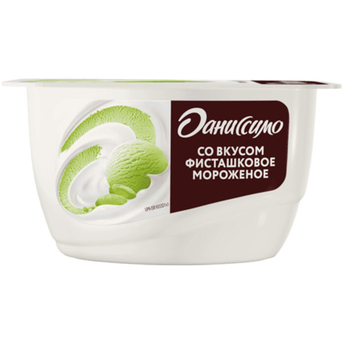 Творожок Даниссимо Фисташковое мороженое 130гр — изображение 3