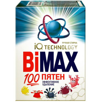 Стиральный порошок BiMax 100 Пятен Автомат 400гр твердая упаковка