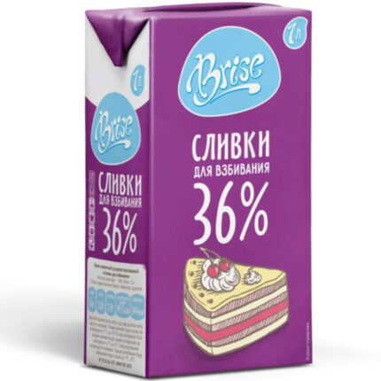 Сливки Brise для взбивания ультрапастеризованные 36% 1л