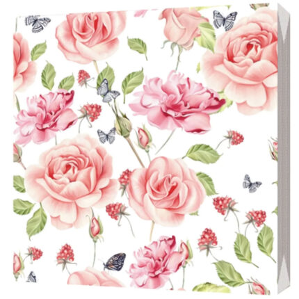 Салфетки трехслойные Цветущий сад 33*33 20шт