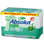 Мыло туалетное Абсолют Nature алоэ 4*75гр
