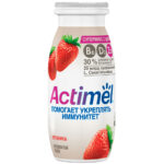 Йогурт питьевой Actimel Клубника с цинком 1,5% 95гр