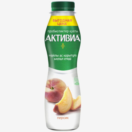 Йогурт питьевой Активиа Персик 670гр