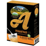 Пшено шлифованное Алтайская сказка в пакетах для варки высший сорт 400гр