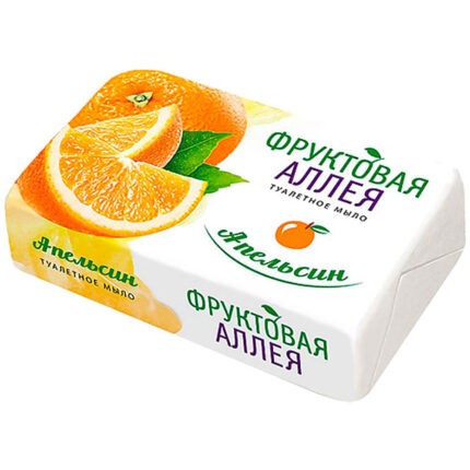 Мыло туалетное Фруктовая аллея апельсин 90г