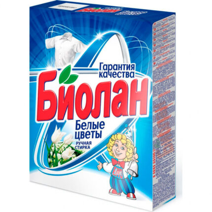 Стиральный порошок Биолан Белые цветы Ручная 350гр