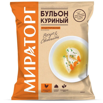 Бульон Мираторг куриный ЗАМ 1кг