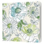 Салфетки трехслойные Цветочная симфония 33*33 20шт