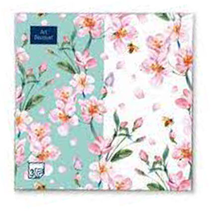 Салфетки двухслойные Lolidi Цветущий сад 33*33 20шт