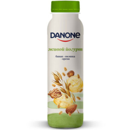 Йогурт питьевой Danone Банан-Овес-Орехи 270гр