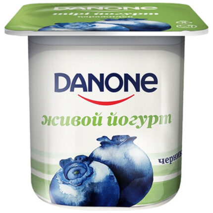 Йогурт Danone Черника 2,5% 120гр