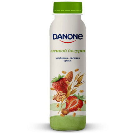 Йогурт питьевой Danone Клубника-Овес-Орехи 270гр