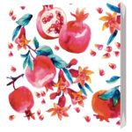 Салфетки трехслойные Гранат 33*33 20шт