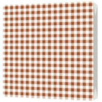 Салфетки трехслойные Клетка кофейная 33*33 20шт