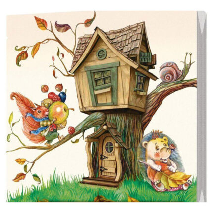 Салфетки трехслойные Лесная жизнь 33*33 20шт