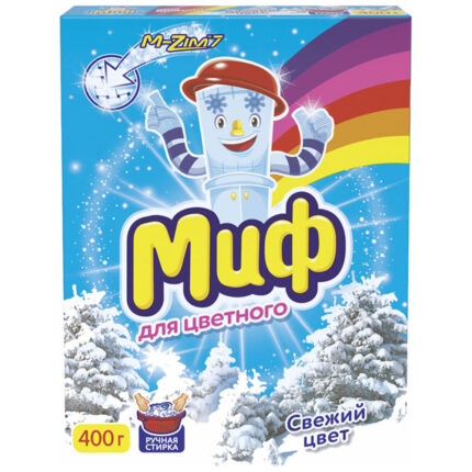 Стиральный порошок Миф Свежий цвет Ручная 400гр