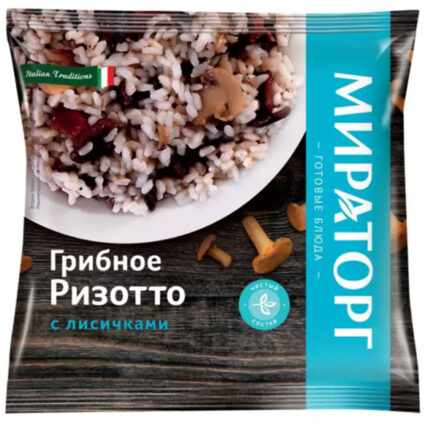 Грибное ризотто Vитамин с лисичками 400гр