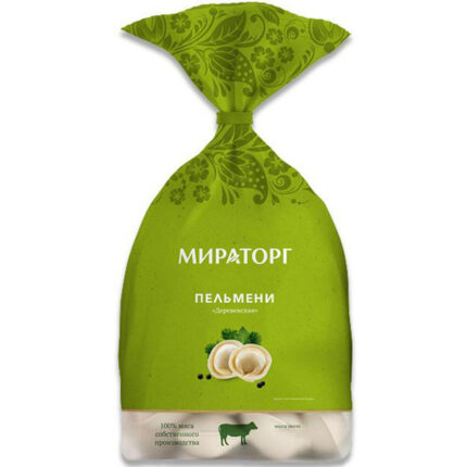 Пельмени Мираторг Деревенские с/м ПАКЕТ 400гр