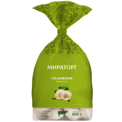 Пельмени Мираторг Деревенские зам пленка 800гр