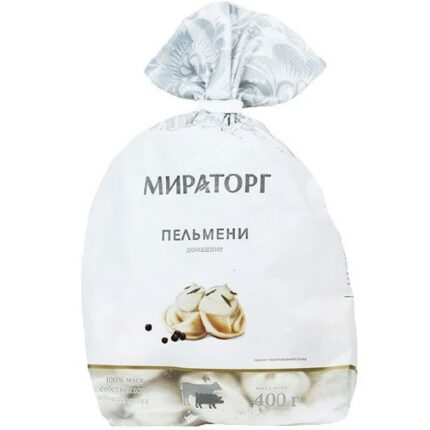 Пельмени Мираторг Домашние свино-говяжьи с/м ПАКЕТ 400гр