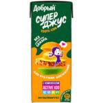 Напиток сокосодержащий Добрый Мультифрукт 100% витаминный комплекс Activ kids 200мл
