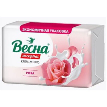 Мыло туалетное Весна роза 300гр