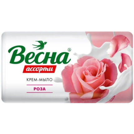 Мыло туалетное Весна роза 90гр
