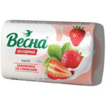 Мыло туалетное Весна Земляника со сливками 90гр