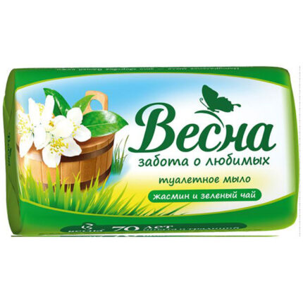Мыло туалетное Весна жасмин и зеленый чай 90гр