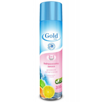 Нейтрализатор запаха GOLD MINT PLUS Дуновение летнего бриза 300мл