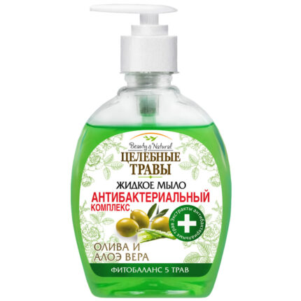 Жидкое мыло Целебные Травы Олива и Алоэ Вера 300мл