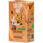 Напиток Creamart Овсяное шоколадное молоко ультрапастеризованный 1л