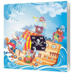 Салфетки трехслойные Пираты 33*33 20шт