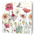 Салфетки трехслойные Полевые цветы 33*33 20шт