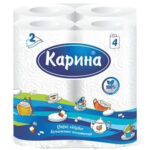 Бумажные полотенце Карина New 4шт 2 сл