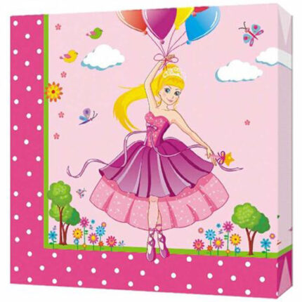 Салфетки трехслойные Принцесса 33*33 20шт