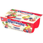 Творог Растишка Лесная ягода, персик, груша 6*45гр