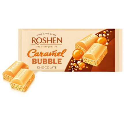 Шоколад Roshen пористый белый карамельный 80гр