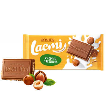 Шоколад Roshen Lacmi молочный дробленный лесной орех 90гр