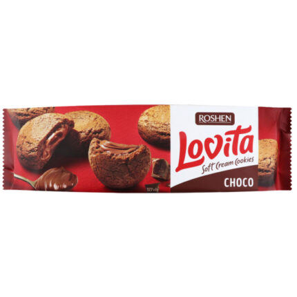 Сдобное печенье Lovita Soft Cream Cookies choko 127гр