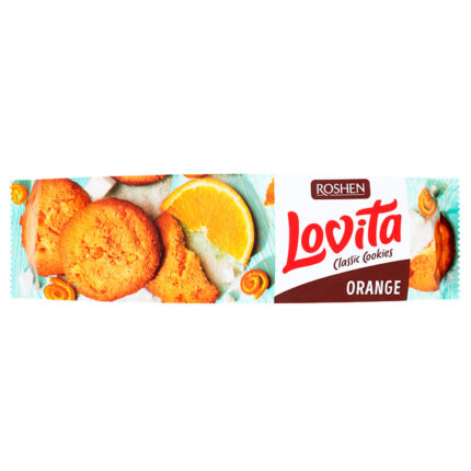 Сдобное печенье Lovita Classic Cookies с цедрой апельсина 150гр