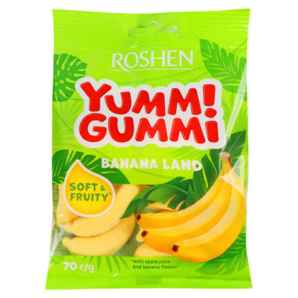 Желейные конфеты Roshen Yummi Gummi Banana Land 70гр