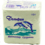Салфетка Дельфин белая