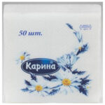 Салфетка Карина Белая 50шт